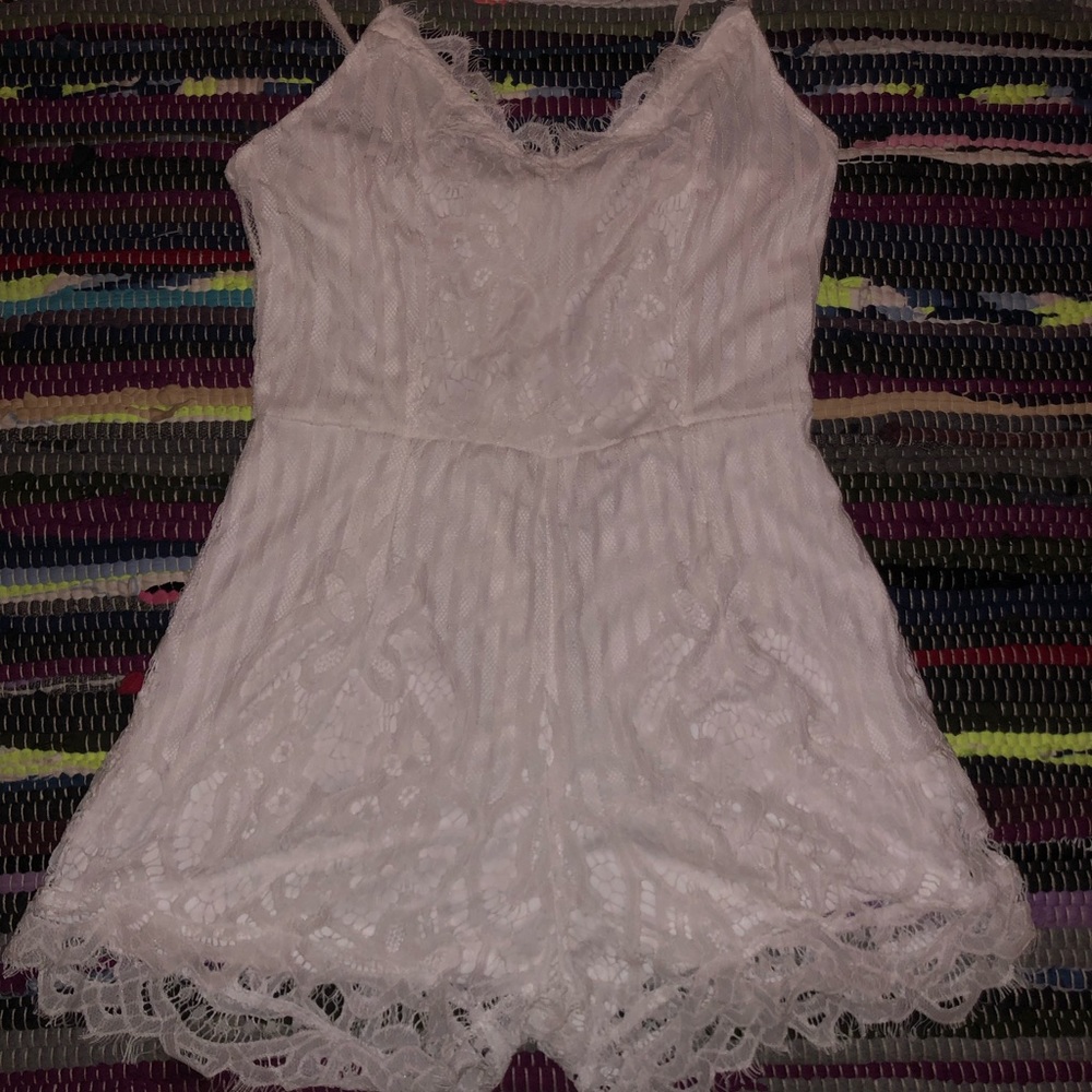 White Lace Romper